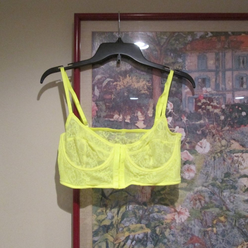 Intimately Free People Yellow Lace Bralette Bra